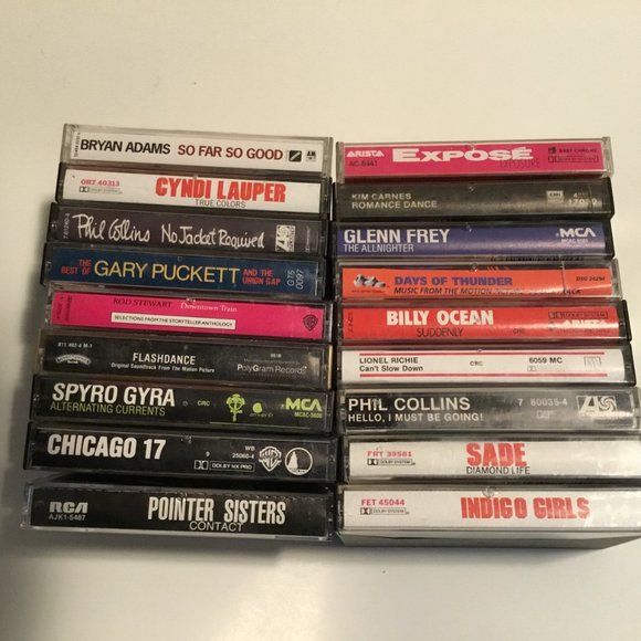 70's And 80's Rock Cassette Tape Lot Of 18: Phil Colins, Sade, Rod Stewart, MORE - Picture 6 of 6